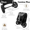 Детская прогулочная коляска Pituso Camino + чехол на ножки / Q-5 (графит) icon 5