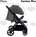 Детская прогулочная коляска Pituso Camino + чехол на ножки / Q-5 (графит) icon 7