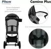 Детская прогулочная коляска Pituso Camino + чехол на ножки / Q-5 (графит) icon 8