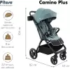 Детская прогулочная коляска Pituso Camino + чехол на ножки / Q-5 (зеленый) icon 2