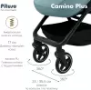 Детская прогулочная коляска Pituso Camino + чехол на ножки / Q-5 (зеленый) icon 3