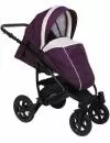 Детская коляска Pituso Confort 2 в 1 (темно-фиолетовый, белая кожа) фото 7