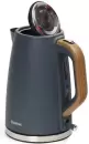 Электрочайник Platinet Velvet Wooden (синий) icon 2