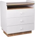 Комод пеленальный Polini Kids Ameli 3010 (белый/дуб крафт золотой) icon