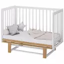 Детская кроватка Polini Kids Simple 341 с маятником 0003167-26 (белый дуб кафт золотистый) icon 6