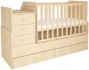 Детская кроватка Polini Kids Simple 1100 с комодом (натуральный) icon