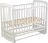 Детская кроватка Polini Kids Simple 304 с маятником (белый) icon