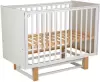 Детская кроватка Polini Kids Simple 342 с маятником (белый/натуральный) icon