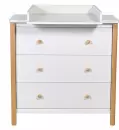 Детский комод Polini Kids Simple 3501 (белый/натуральный) icon 3