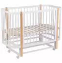 Детская кроватка Polini Kids Simple 350 (белый/натуральный) icon