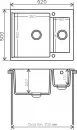 Кухонная мойка Polygran Brig 620 (черный 16) icon 2