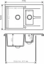 Кухонная мойка Polygran Brig 770 (черный 16) icon 2