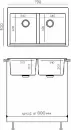 Кухонная мойка Polygran Brig 790 (белый хлопок) icon 9