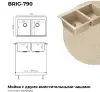 Кухонная мойка Polygran Brig 790 (опал) icon 11