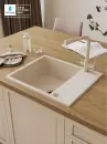 Кухонная мойка Polygran Deka 600 (кремовый) icon 11