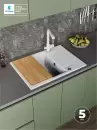 Кухонная мойка Polygran Deka 700 (светло-серый) icon 4