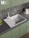 Кухонная мойка Polygran Deka 700 (светло-серый) icon 7