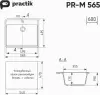 Кухонная мойка Practik PR-M 565-003 icon 2