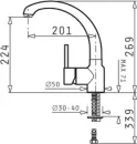 Смеситель Pyramis Armonica Graphite 95300101 icon 2