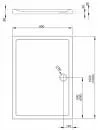 Душевой поддон Radaway Tasos D 100x90 icon 3