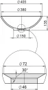 Умывальник Radostone Sfera (белый) icon 3