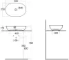 Умывальник Rak Ceramics Feeling FEECT5500AWHA icon 3