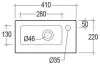 Умывальник Rak Ceramics Joy JOYWB4106AWHA icon 4
