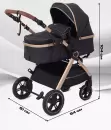 Детская универсальная коляска Rant Basic Roller Gold RA161 (2 в 1, black) icon 8