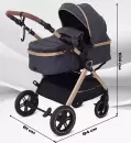 Детская универсальная коляска Rant Basic Roller Gold RA161 (2 в 1, grey) icon 4