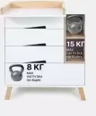 Комод пеленальный Rant Lago Pro 124 (Cloud White) icon 9