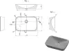 Умывальник Ravak Ceramic 600 R XJX01160002 icon 2