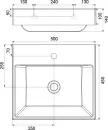 Умывальник Ravak Natural 500 XJO01250000 icon 5