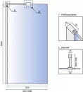 Душевая стенка Rea Aero 120x195 K7550 фото 3