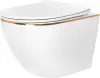 Унитаз Rea Carlo Mini Tornado White Gold Edge C4800 icon