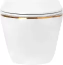 Унитаз Rea Carlo Mini Tornado White Gold Edge C4800 icon 2