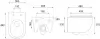 Унитаз Rea Carlo Mini Tornado White Gold Edge C4800 icon 3