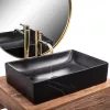 Умывальник Rea Inga Black Marble Matt U8006 icon 5