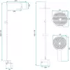 Душевая система Rea Marco gold matt P8548 icon 6