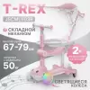 Трехколесный самокат Ricos T-Rex JSCML603B (белый/розовый) icon 9