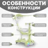 Трехколесный самокат Ricos T-Rex JSCML603B (белый/зеленый) icon 2