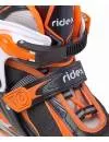 Роликовые коньки RIDEX Allure (р. 31-34, черный/белый/оранжевый) фото 2