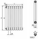 Радиатор Rifar Tubog TUB 2180 (антрацит) icon 4