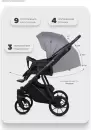 Детская универсальная коляска Riko Montana X 2 в 1 Basic (52, серый) icon 4