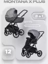 Детская универсальная коляска Riko Montana X Plus 2 В 1 Basic 40 (графит/серый) icon 2