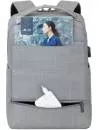 Городской рюкзак Rivacase Biscayne 8363 (серый) фото 12