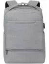 Городской рюкзак Rivacase Biscayne 8363 (серый) фото 2