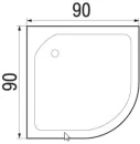 Душевая кабина River Lena 90/24 MT Б/К icon 4