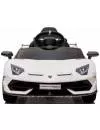 Детский электромобиль RiverToys Lamborghini Aventador SVJ A333MP (белый) фото 5