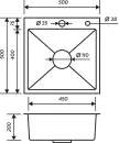 Кухонная мойка РМС MR-5050 icon 3