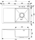 Кухонная мойка РМС MRK-7851G-R icon 2